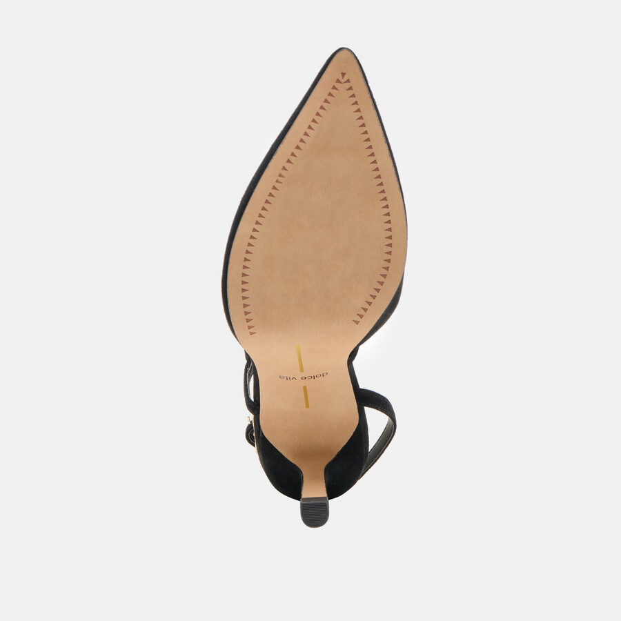 kamra heels onyx suede