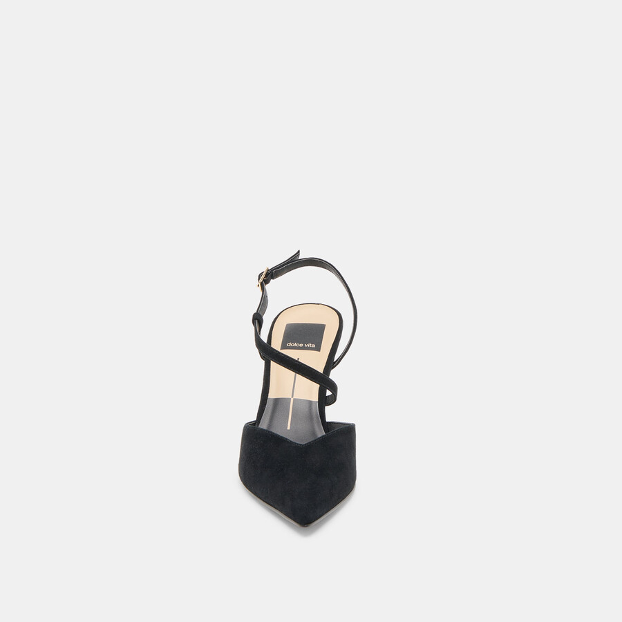 kamra heels onyx suede