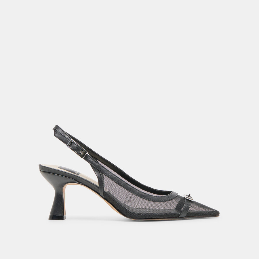 lorine heels onyx mesh