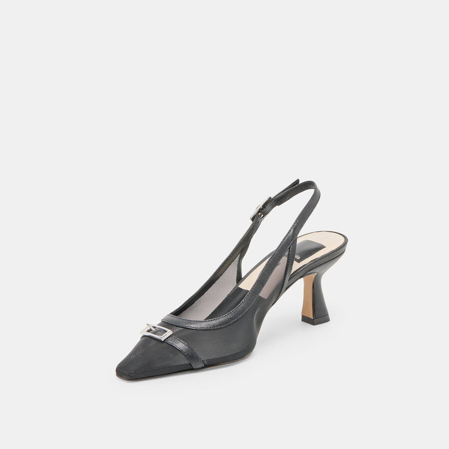 lorine heels onyx mesh
