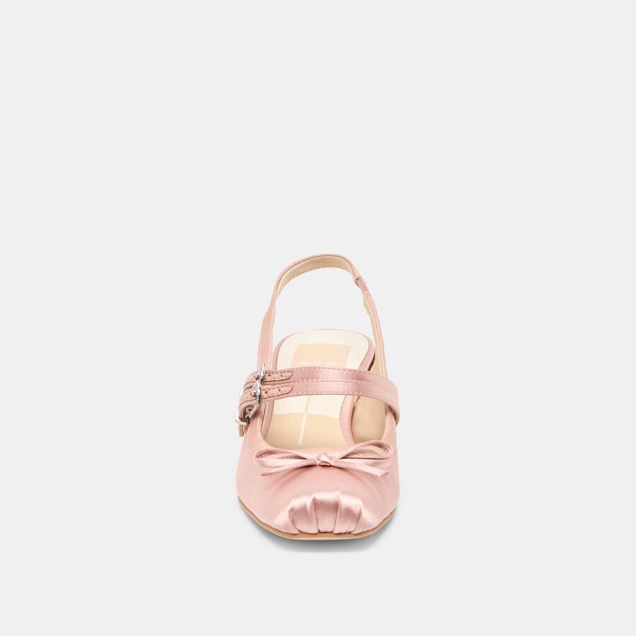 loris heels blush satin