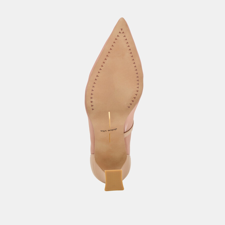 malory heels lt tan mesh
