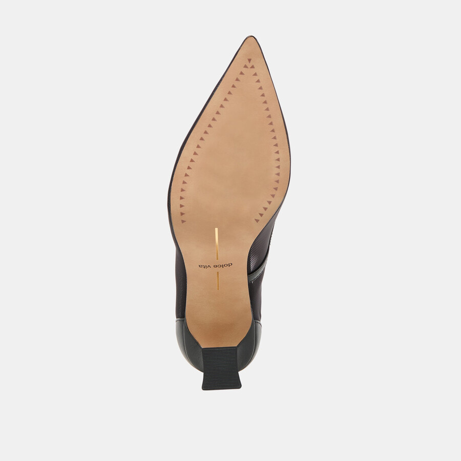 malory heels onyx mesh