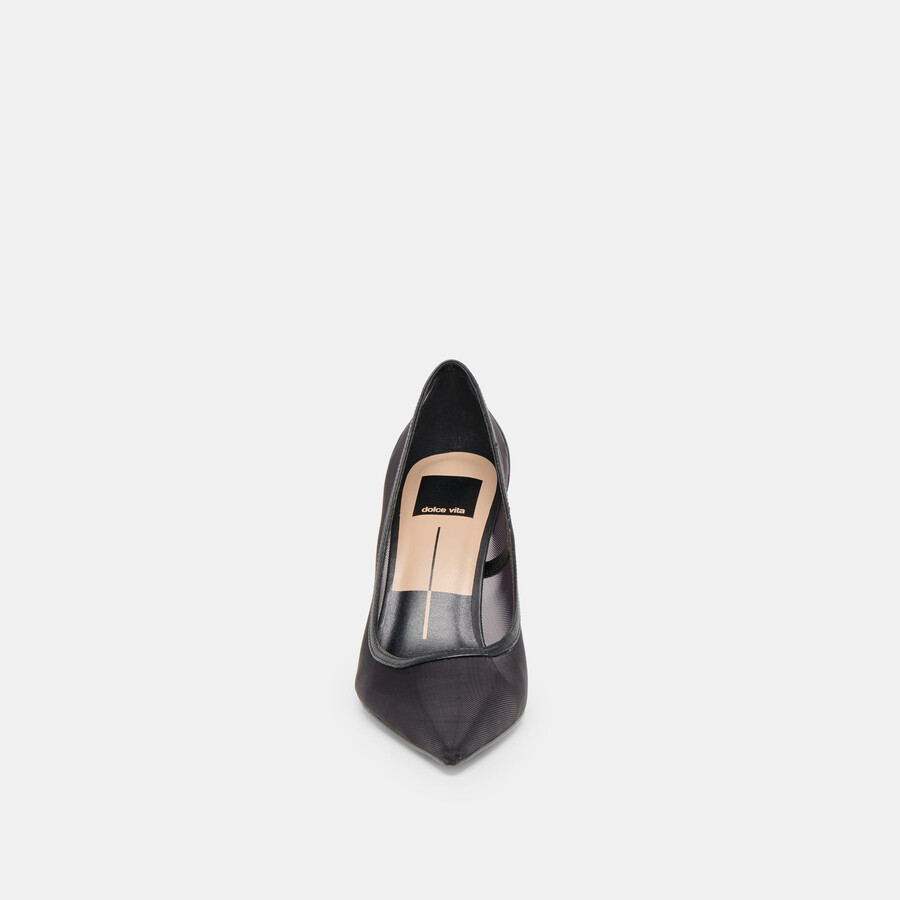 malory heels onyx mesh
