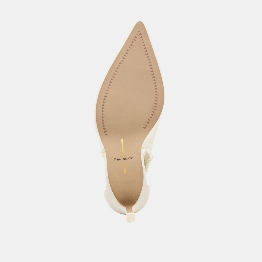 kelson pearl heels true white leather