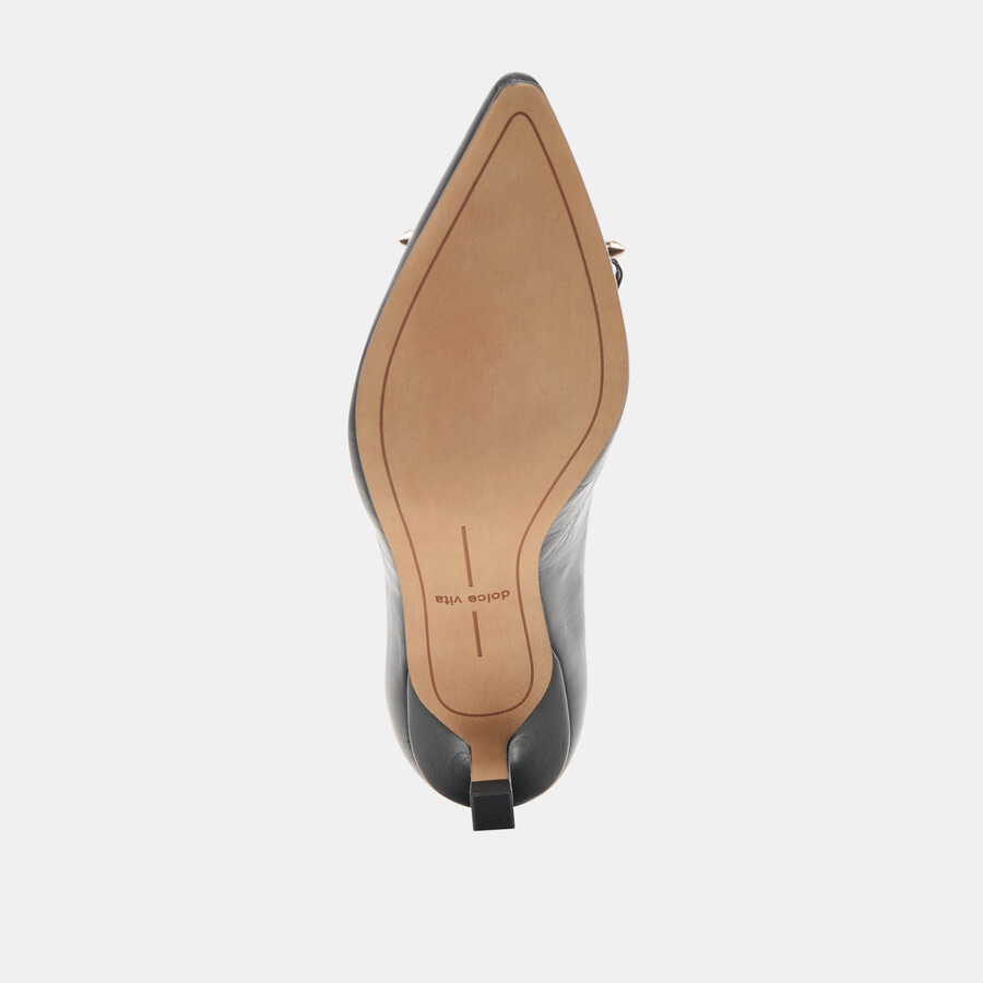 clarie heels midnight crinkle patent leather