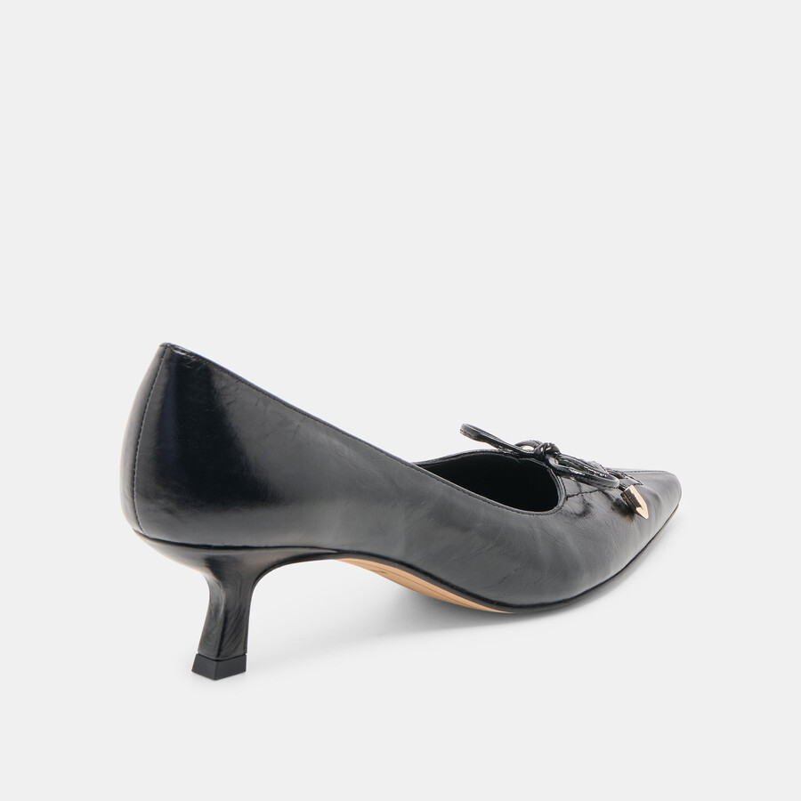 clarie heels midnight crinkle patent leather