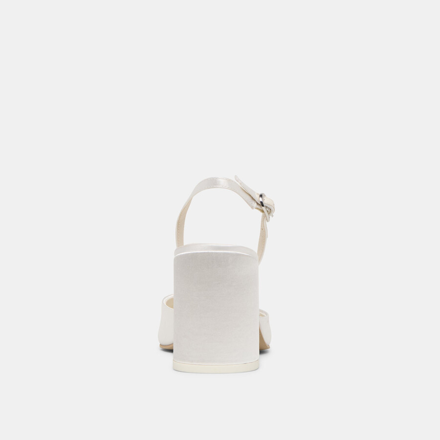 carel high heels true white satin