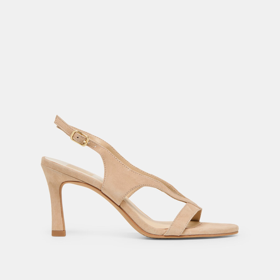 izela heels bamboo suede