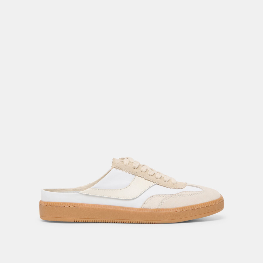 notice slide sneakers ivory multi suede