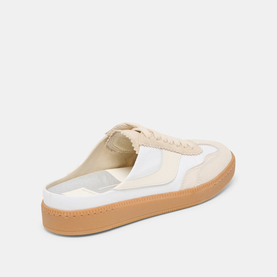 notice slide sneakers ivory multi suede