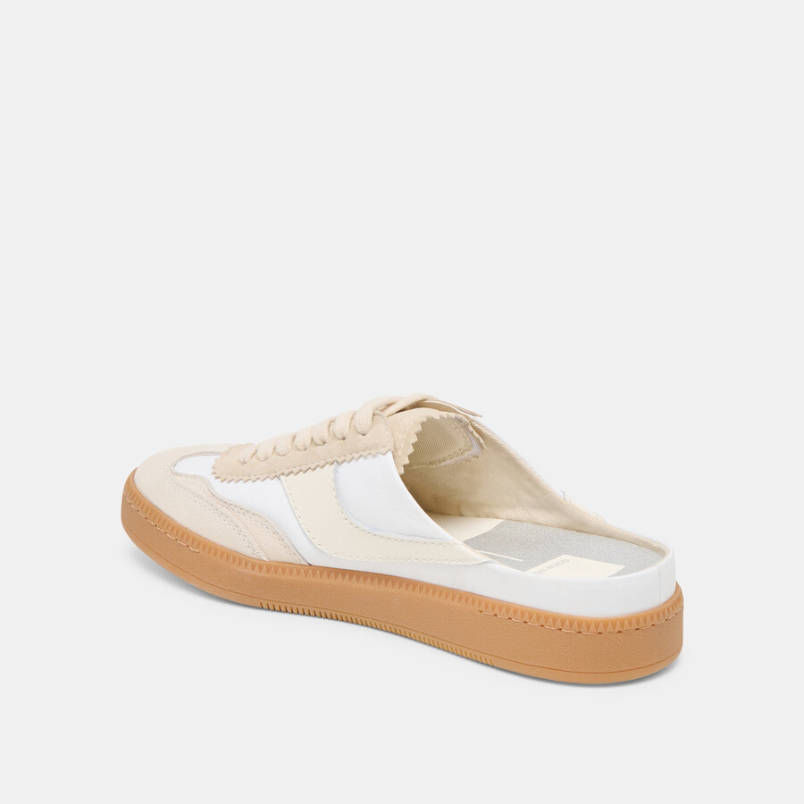 notice slide sneakers ivory multi suede