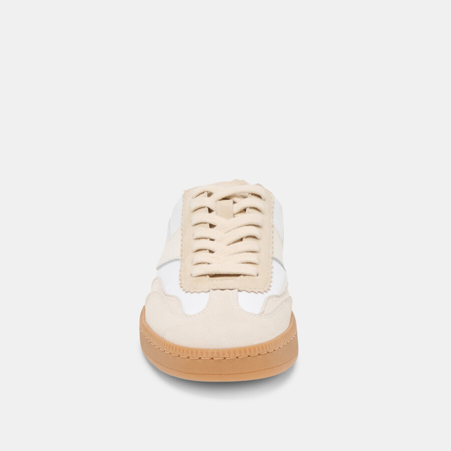 notice slide sneakers ivory multi suede