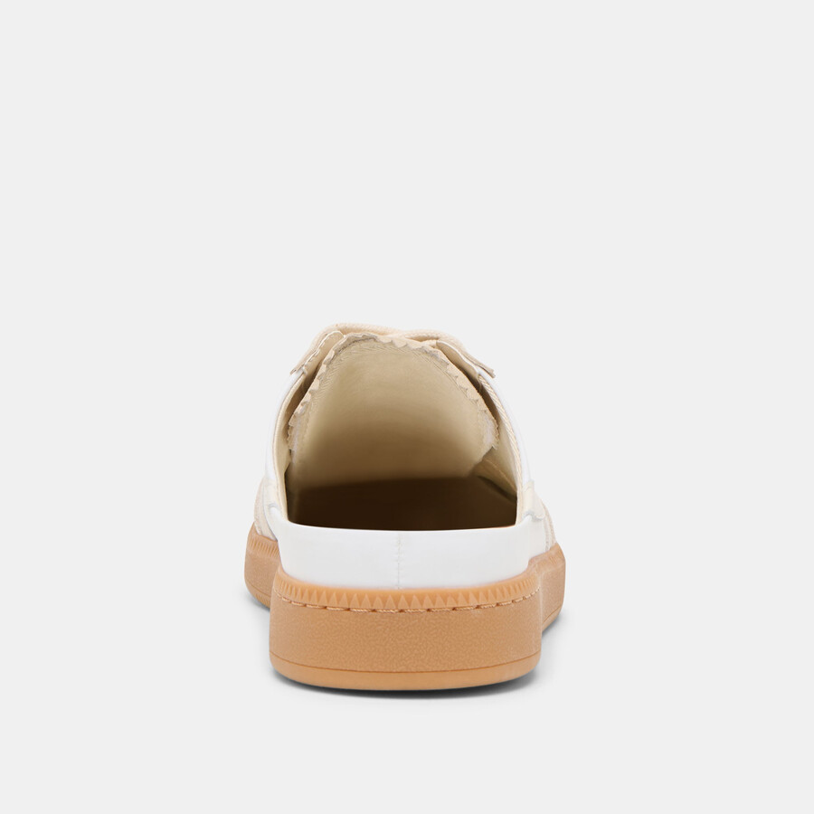 notice slide sneakers ivory multi suede