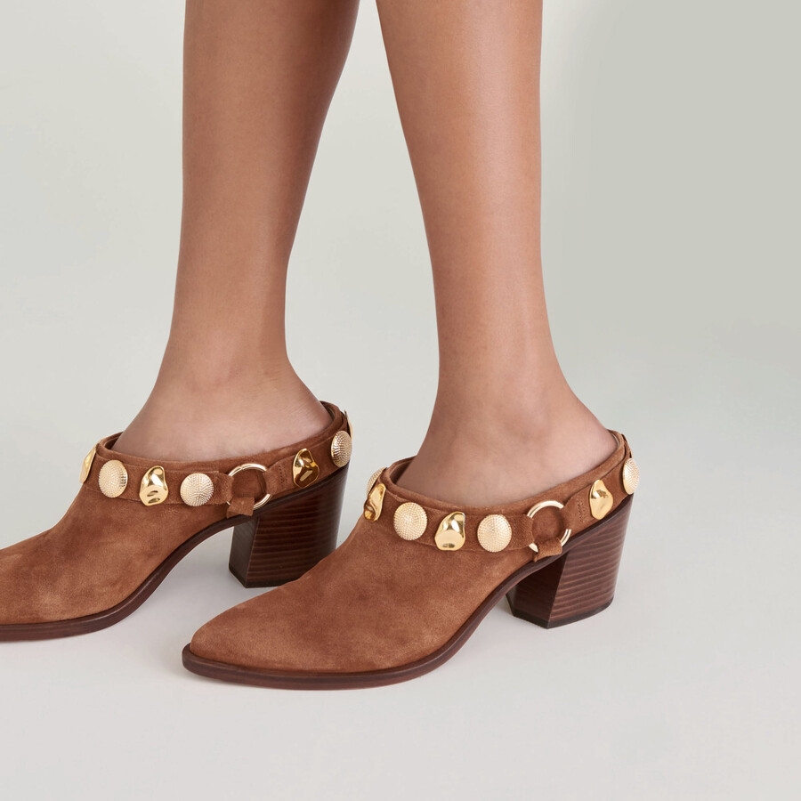 kanyon heels brown suede