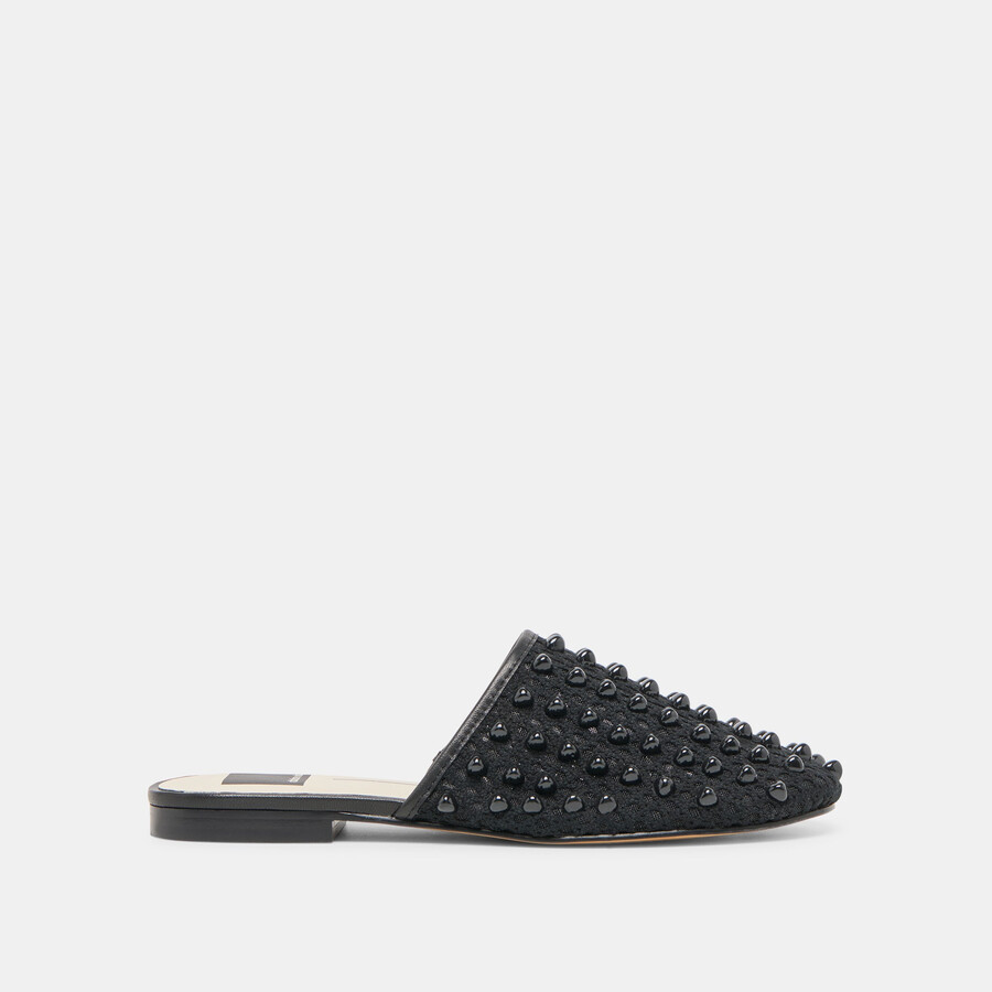 rova bead flats onyx beaded mesh