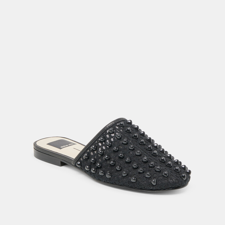 rova bead flats onyx beaded mesh