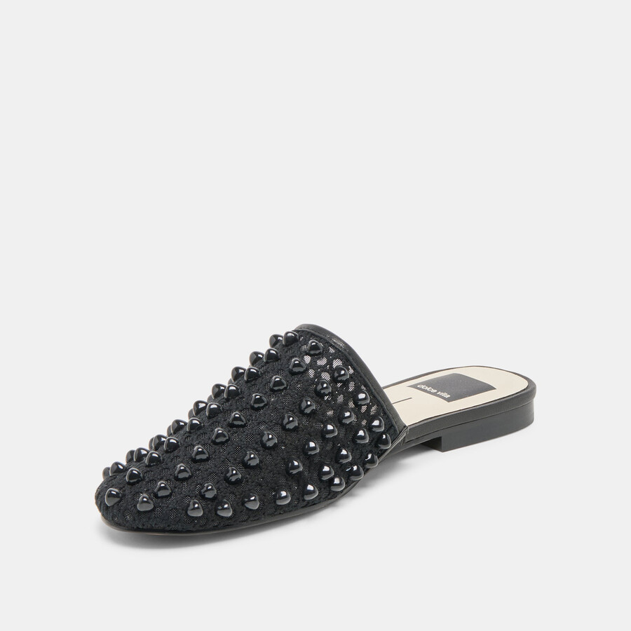 rova bead flats onyx beaded mesh