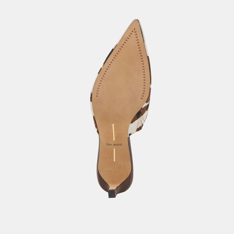 lexy heels cocoa taurus calf hair