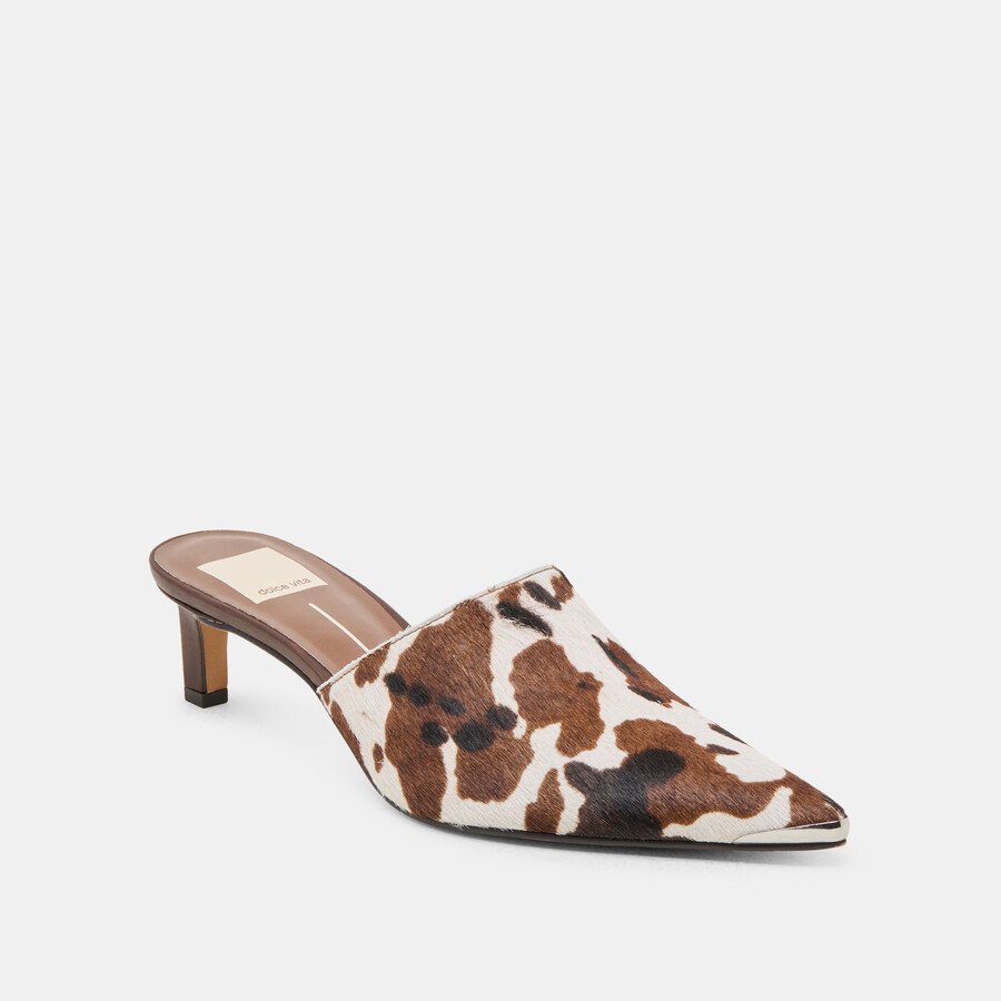 lexy heels cocoa taurus calf hair