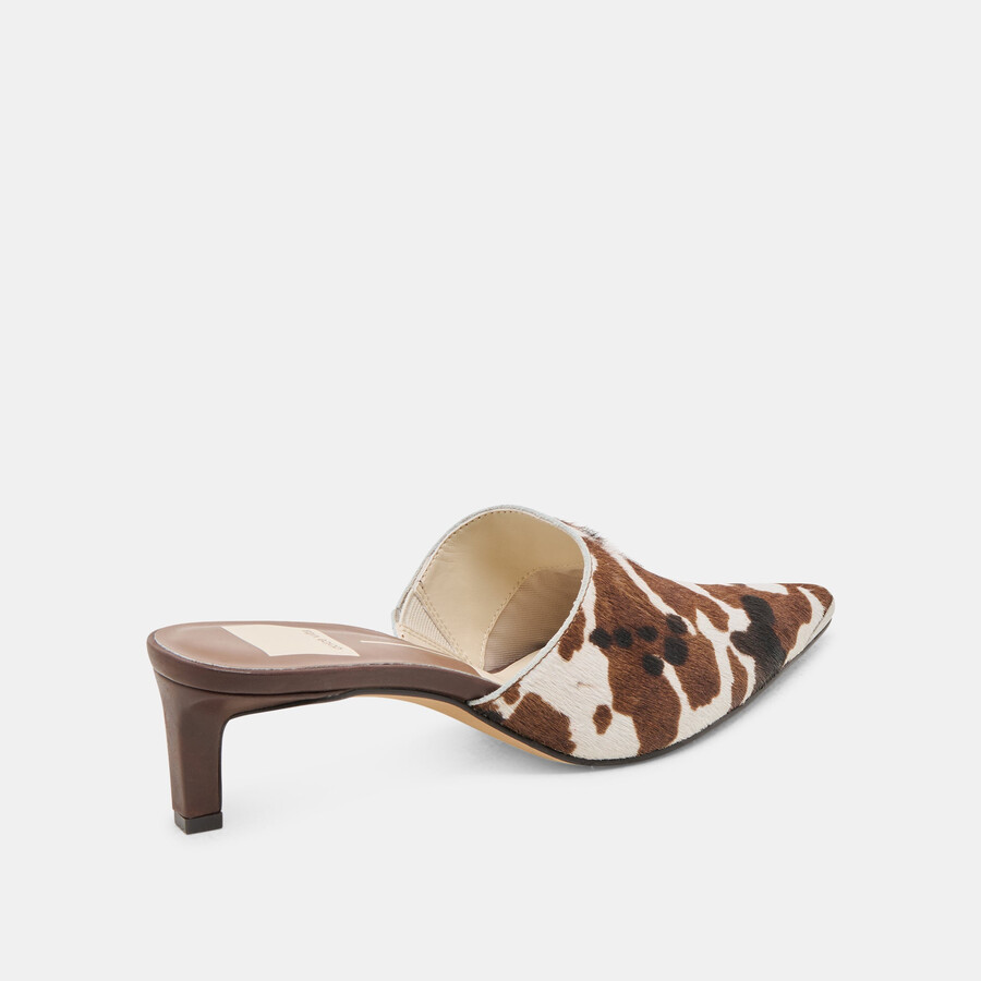 lexy heels cocoa taurus calf hair
