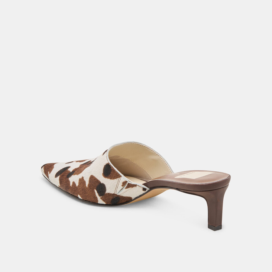 lexy heels cocoa taurus calf hair