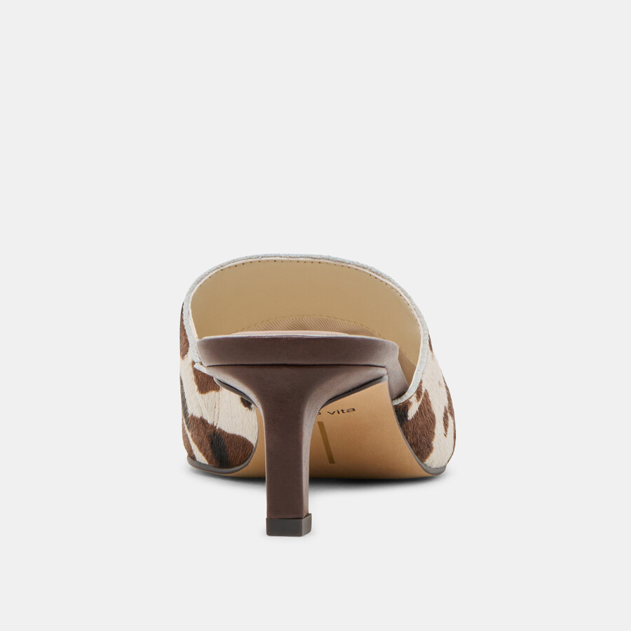 lexy heels cocoa taurus calf hair