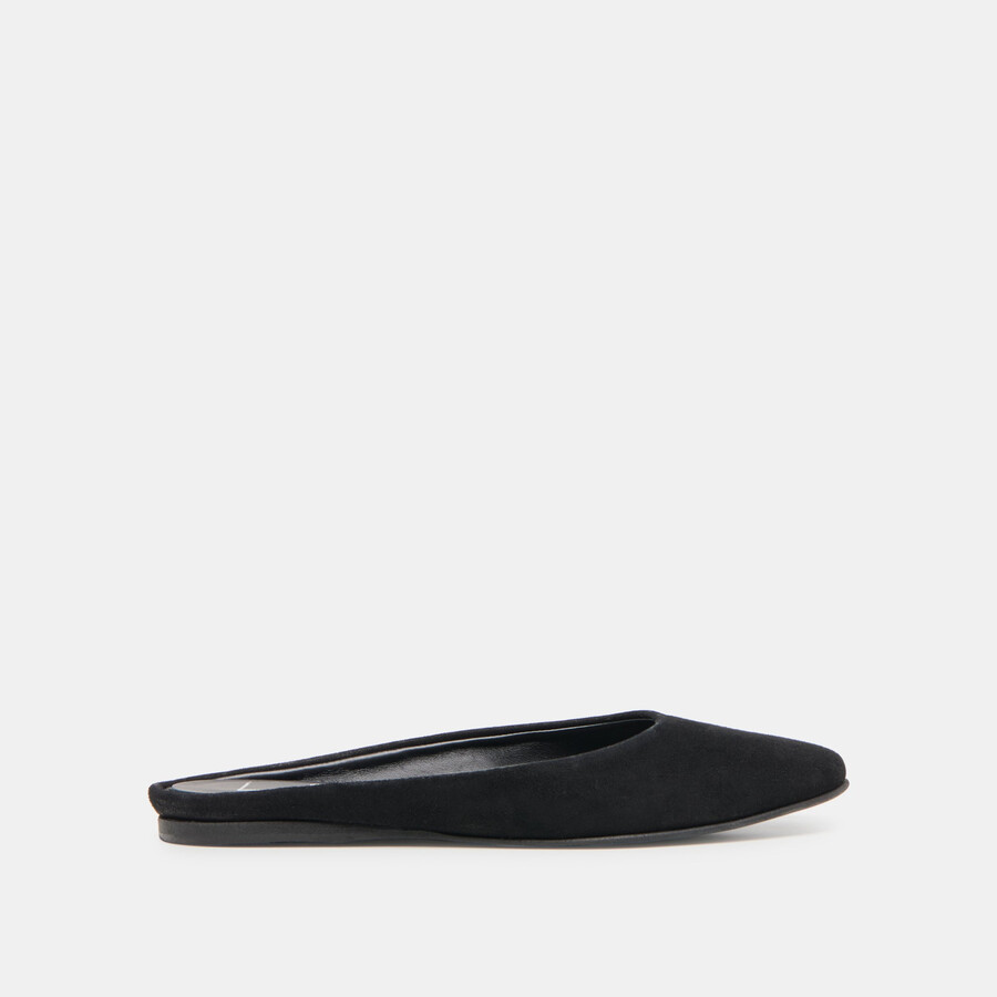 eila flats onyx suede