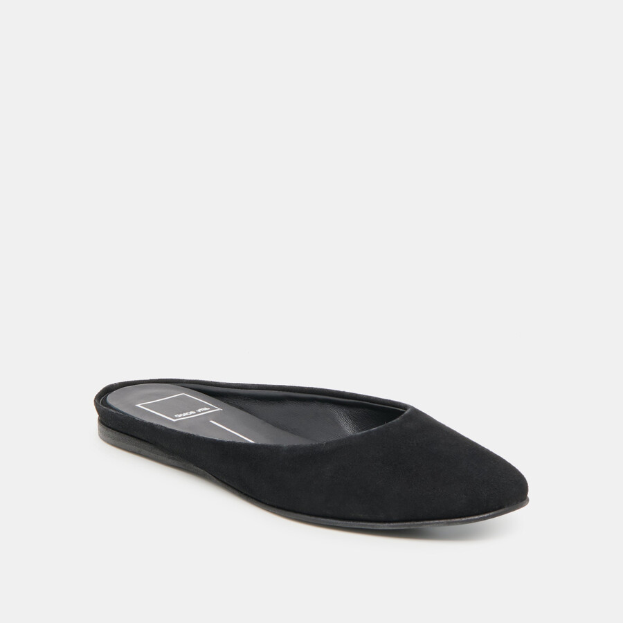 eila flats onyx suede