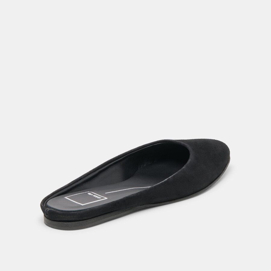 eila flats onyx suede