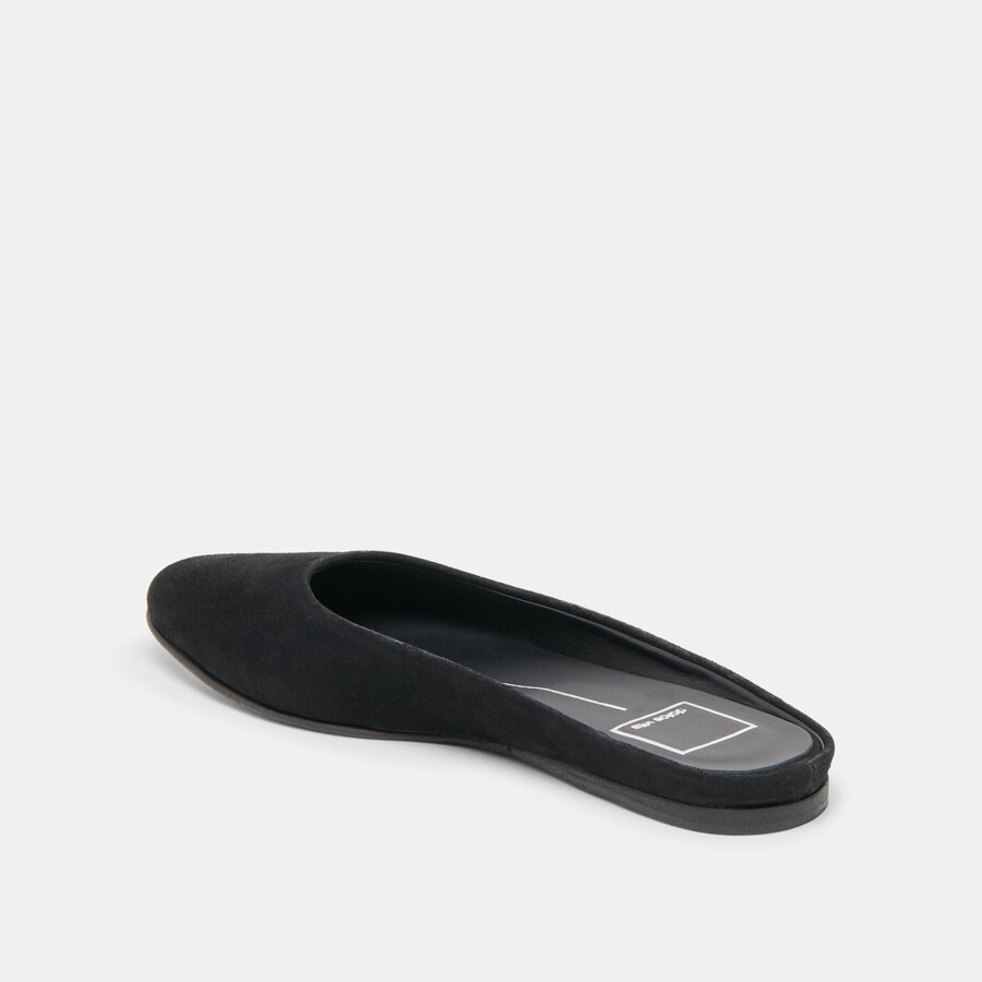 eila flats onyx suede