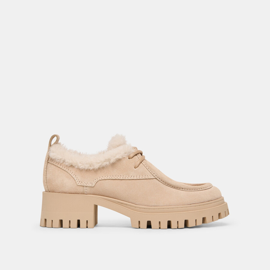 milza plush loafers dune suede
