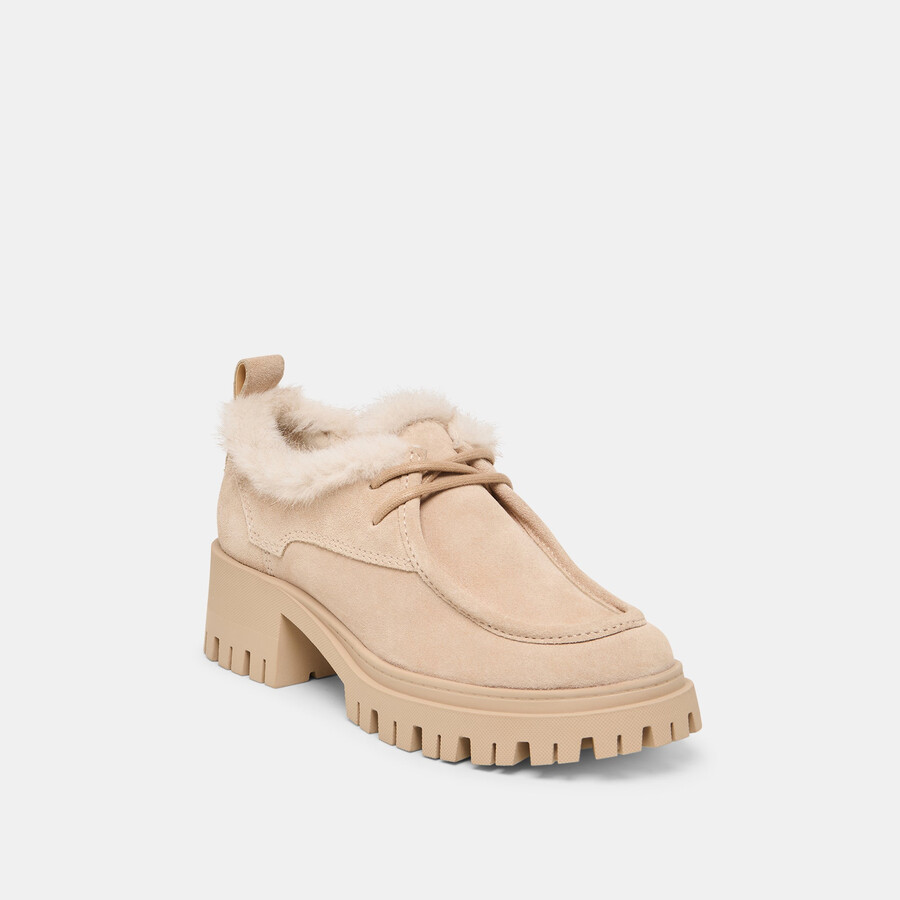 milza plush loafers dune suede