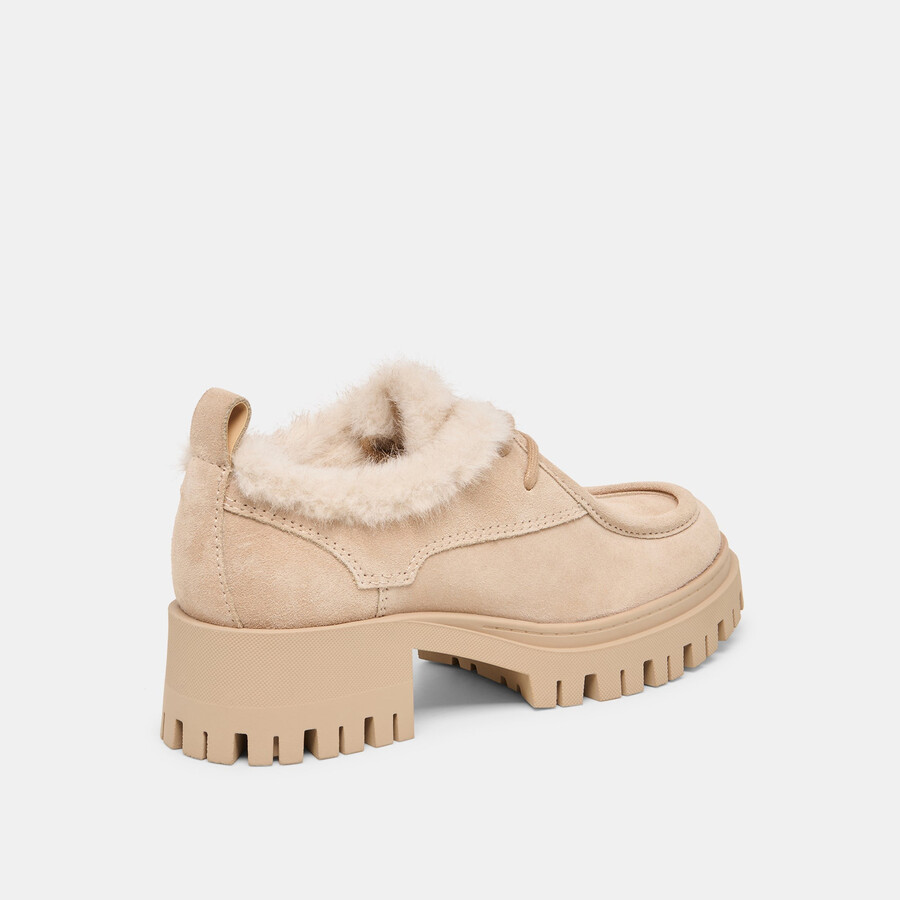 milza plush loafers dune suede
