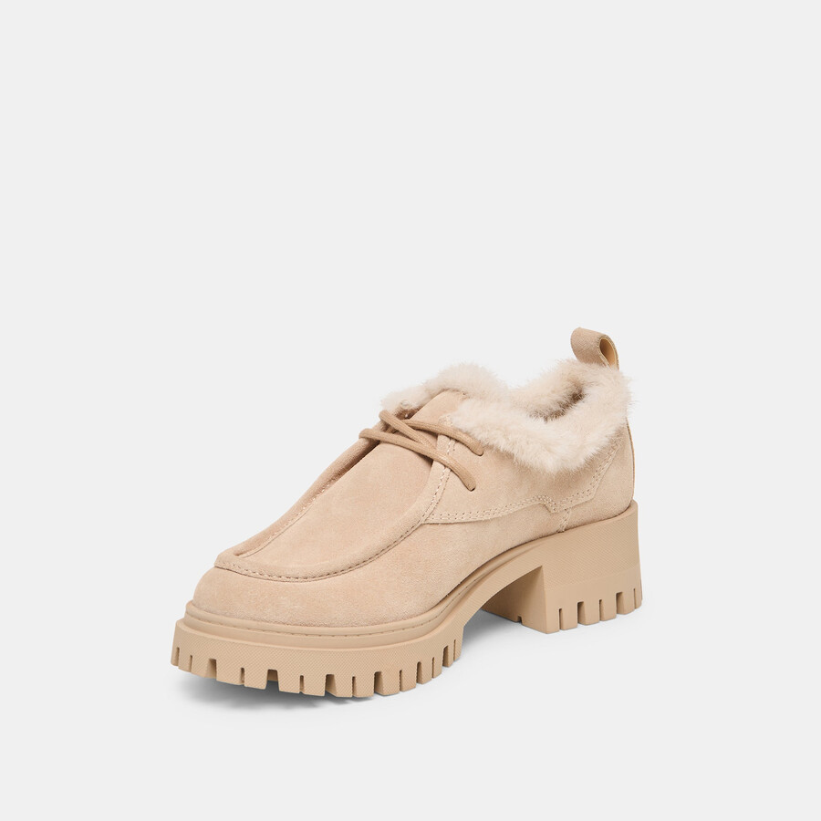 milza plush loafers dune suede