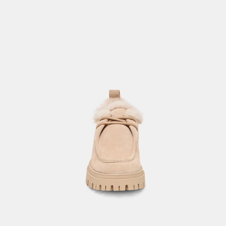 milza plush loafers dune suede