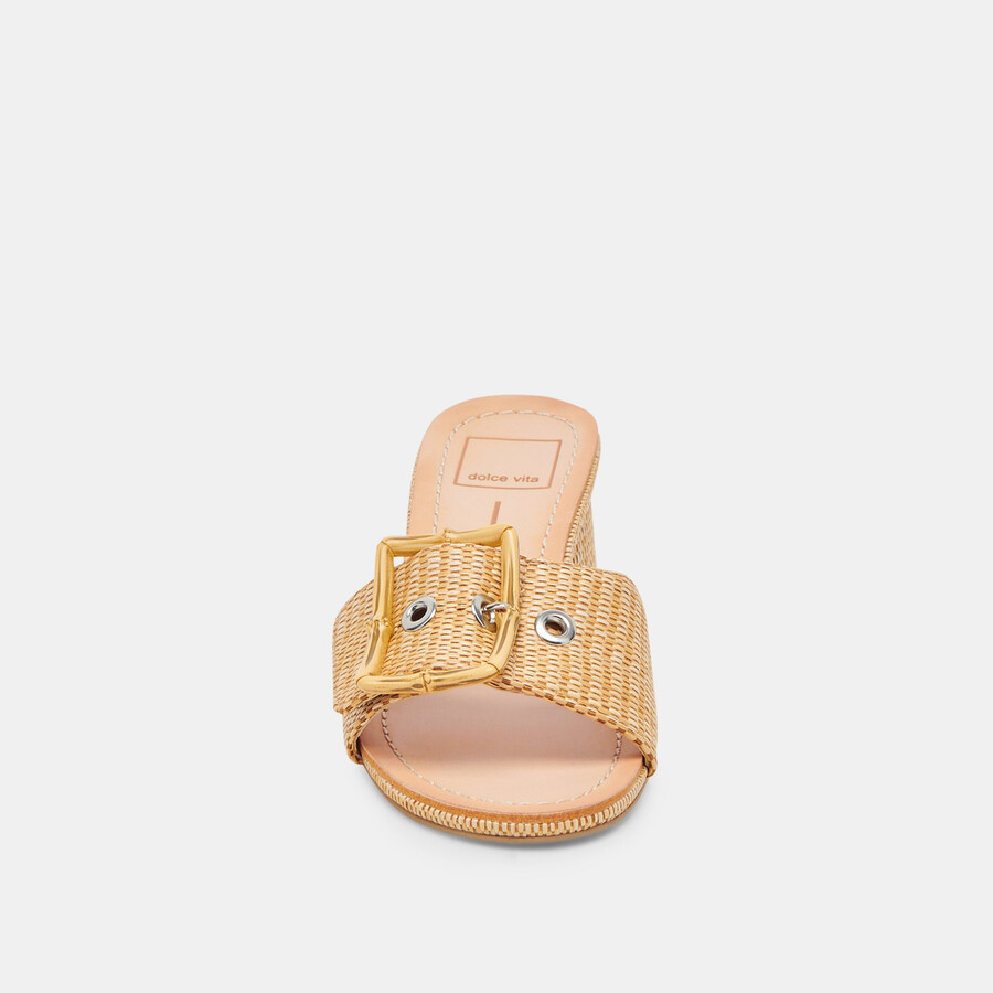 lucey heels warm natural raffia