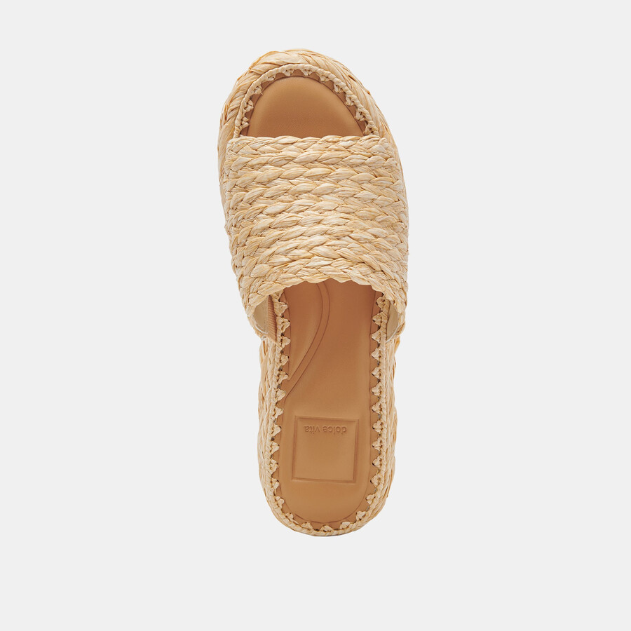 chavi sandals lt natural raffia