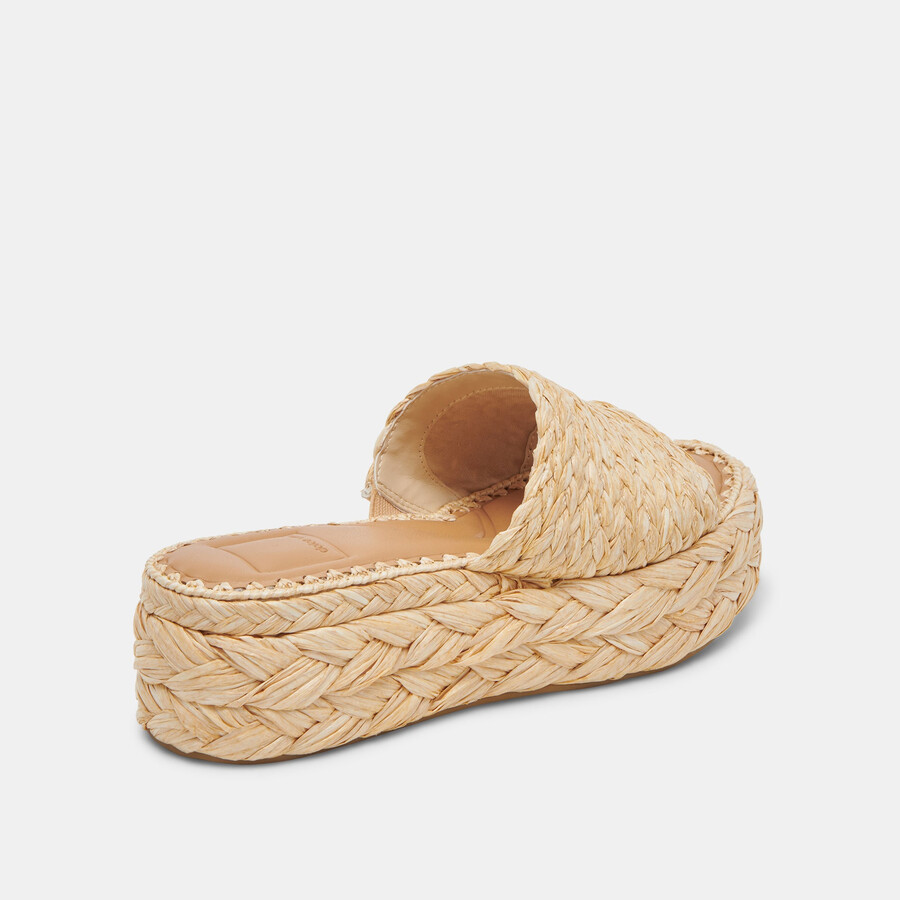 chavi sandals lt natural raffia
