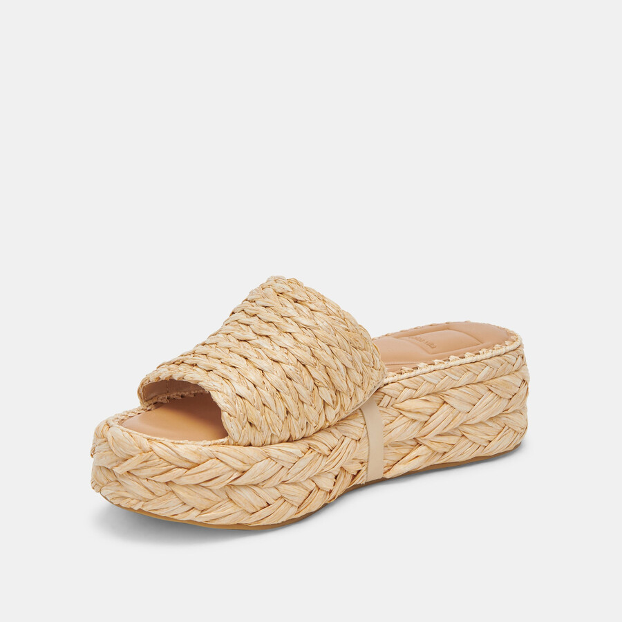 chavi sandals lt natural raffia