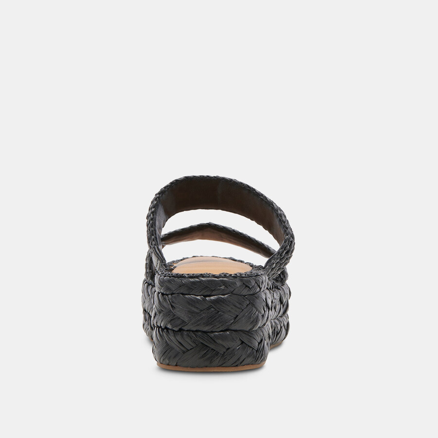 corla sandals onyx raffia