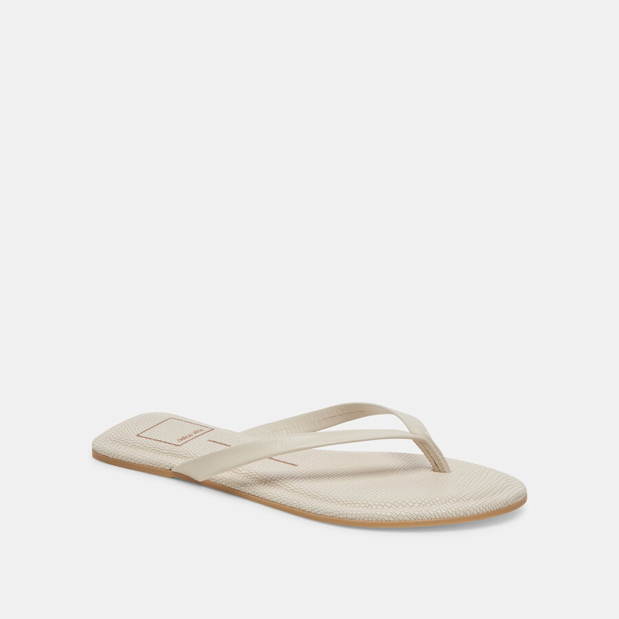 layney sandals ivory leather