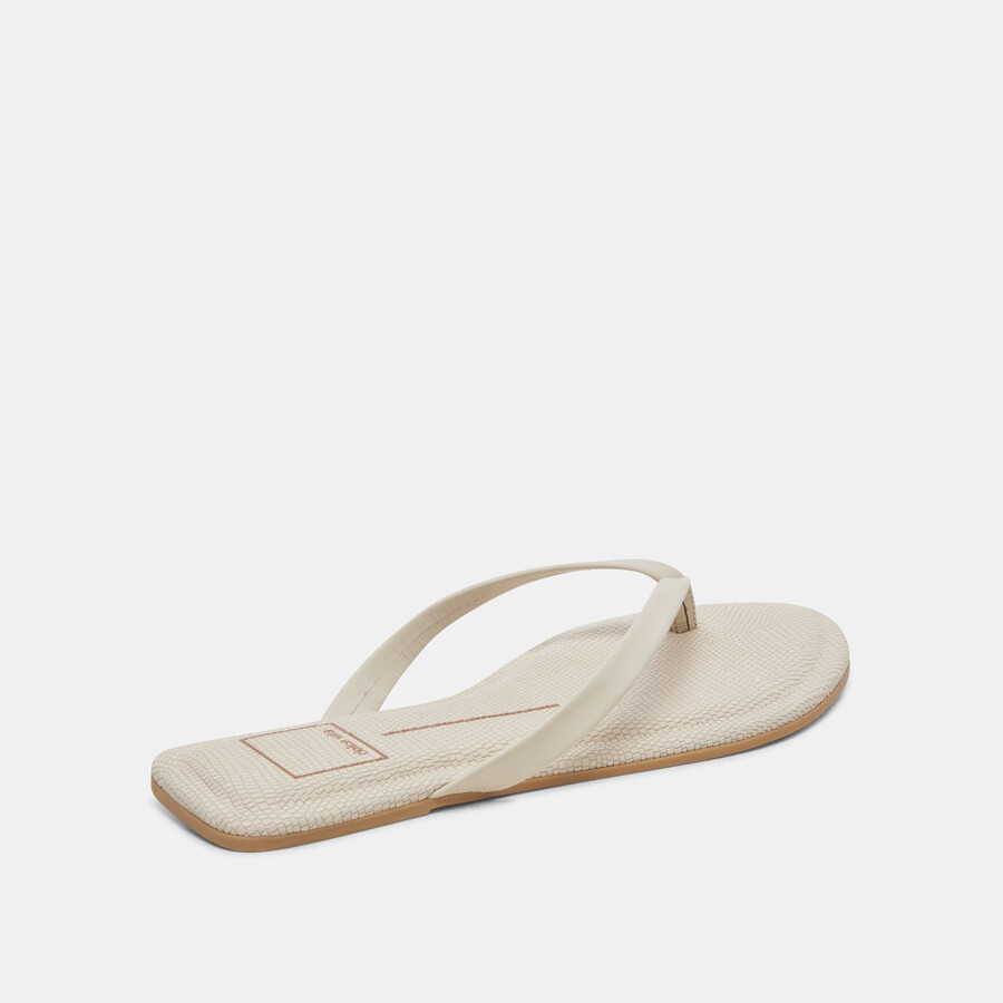 layney sandals ivory leather