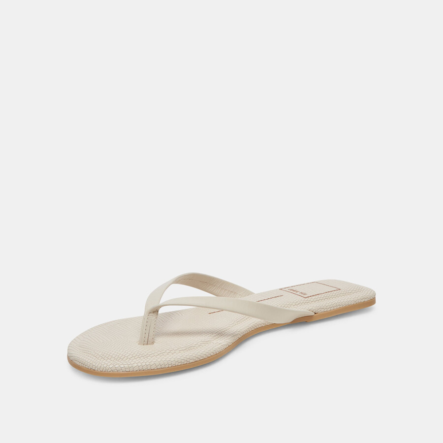 layney sandals ivory leather