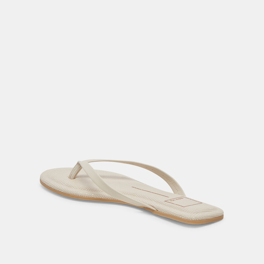 layney sandals ivory leather