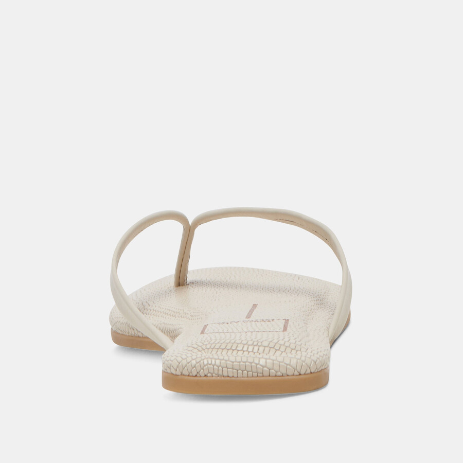 layney sandals ivory leather