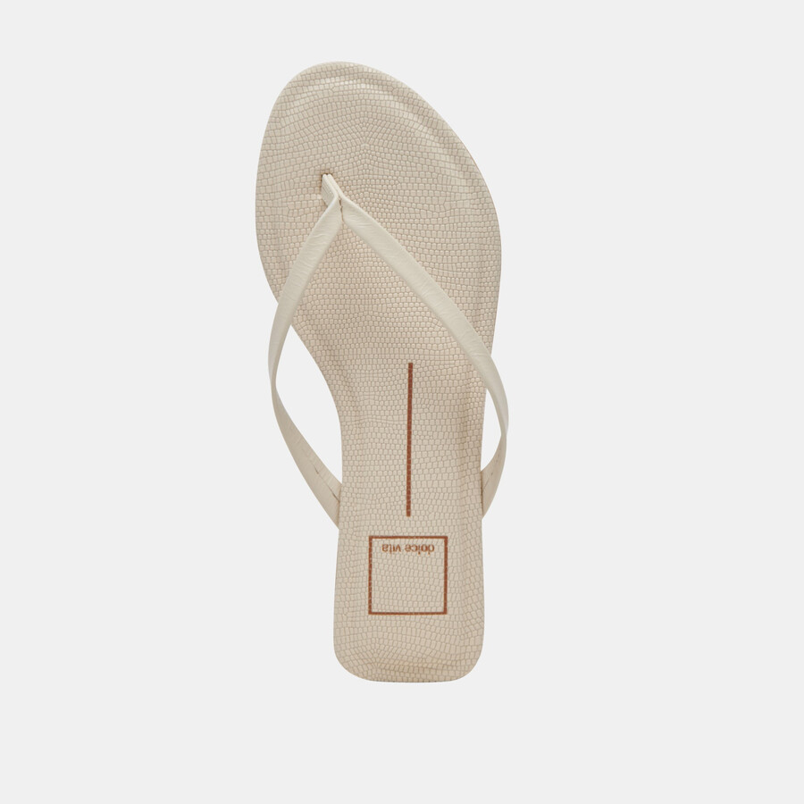 layney sandals ivory leather