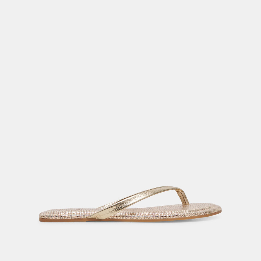 layney sandals light gold metallic leather