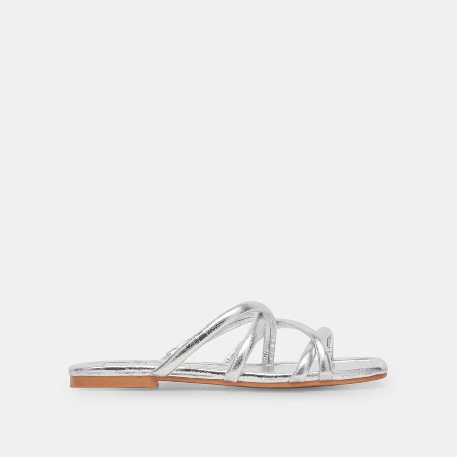 lanza sandals silver metallic stella