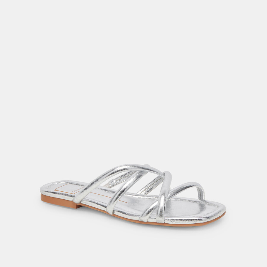 lanza sandals silver metallic stella